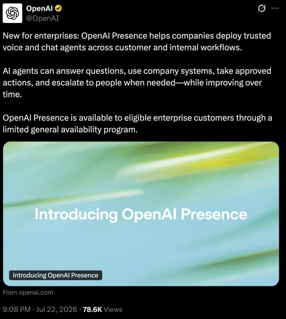 OpenAI Just Launched Its First Real Enterprise Product. It's Not the Model.