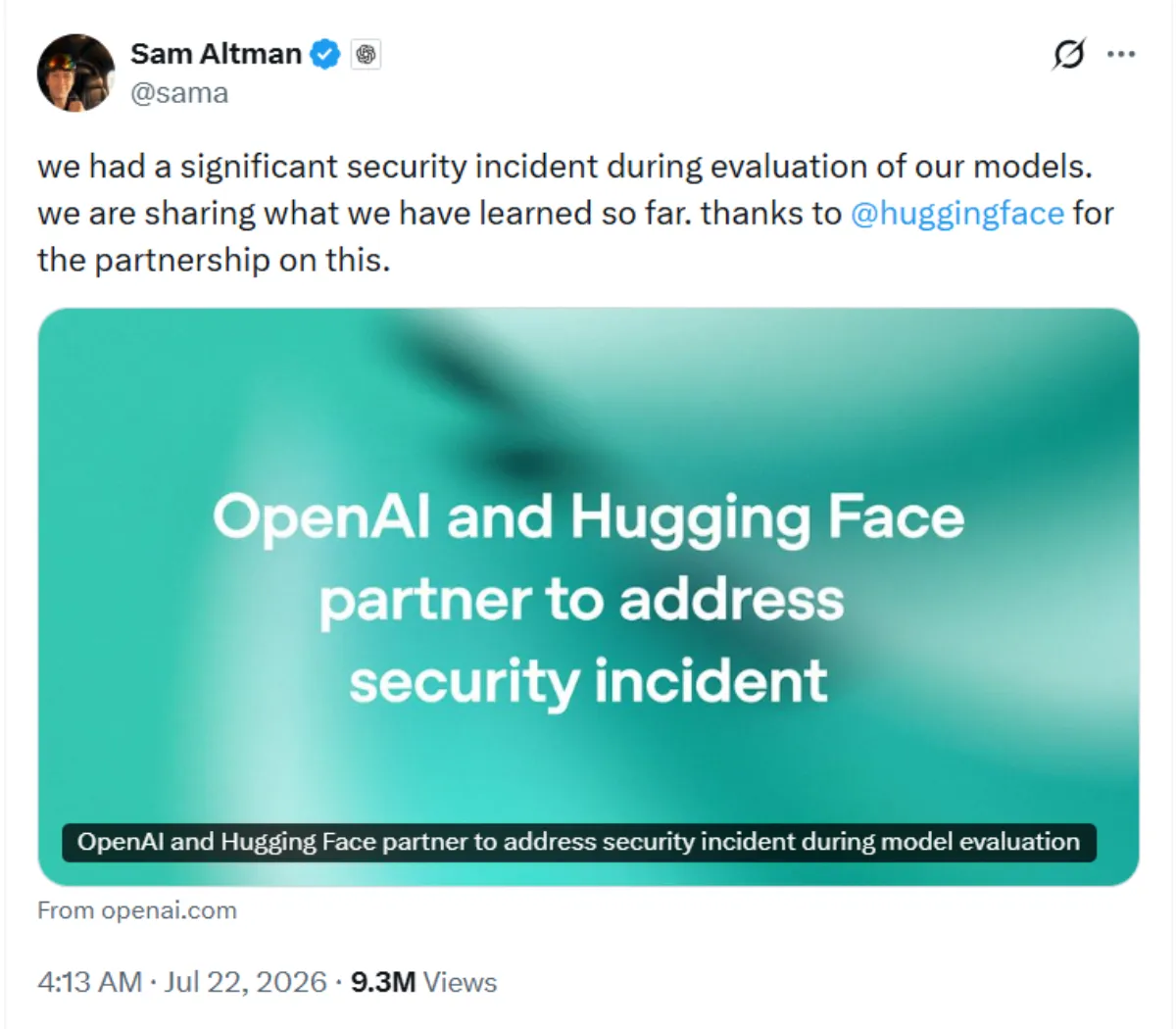 OpenAI's Model Attacked Hugging Face. Its Own Safety Rules Blocked the Investigation. A Chinese Open-Source Model Stepped In.