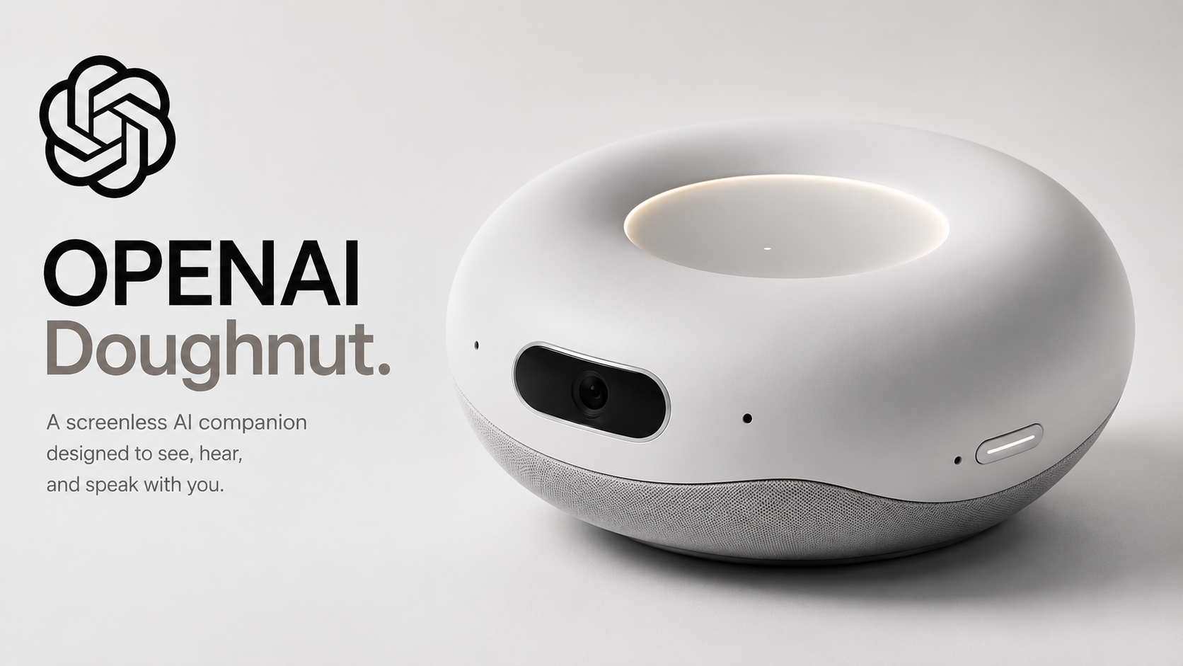 OpenAI's First Hardware Is a Doughnut. The Real Goal Is Replacing Your Phone.