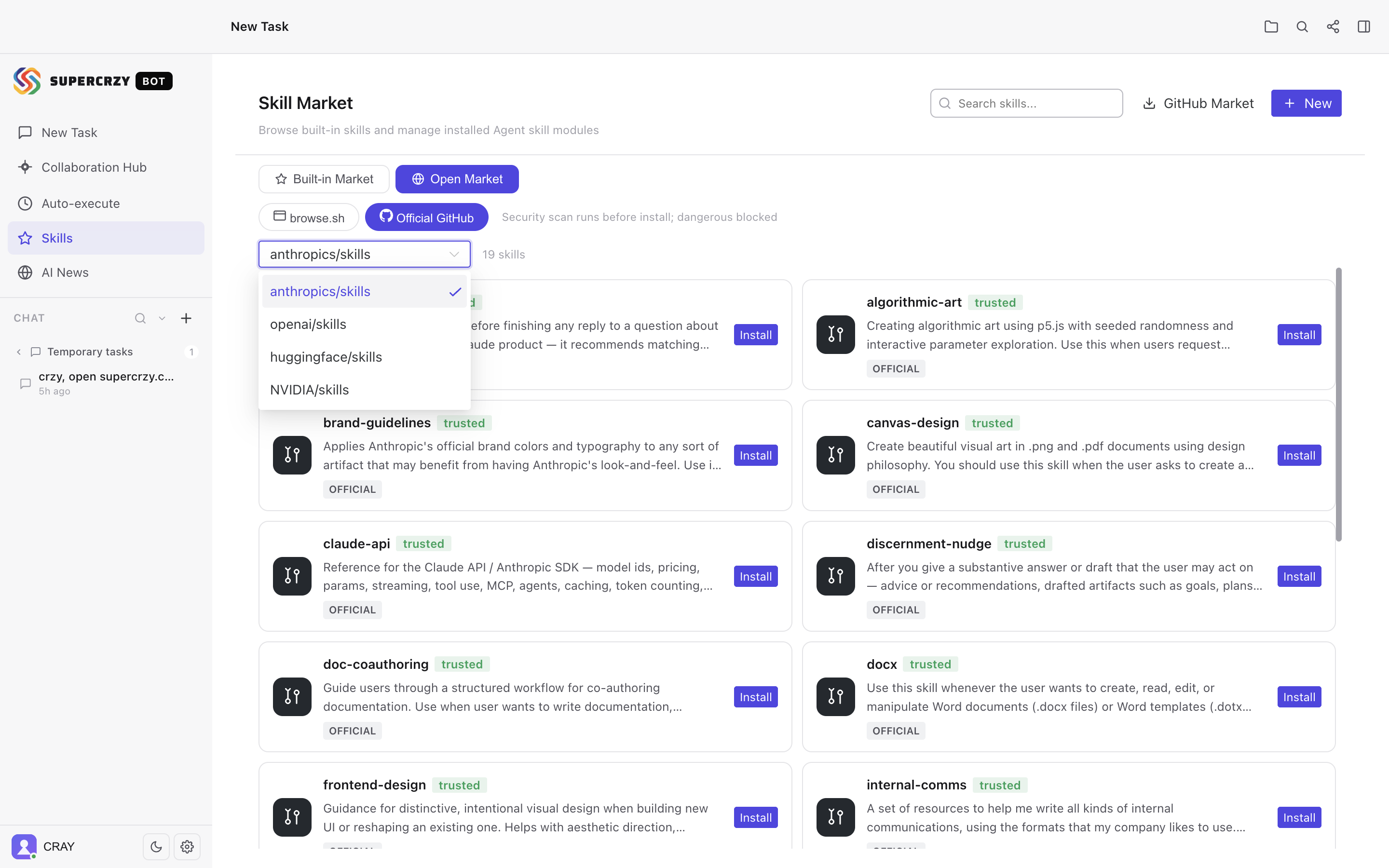 Introducing SuperCrzy Bot: The Agent That Grows With You